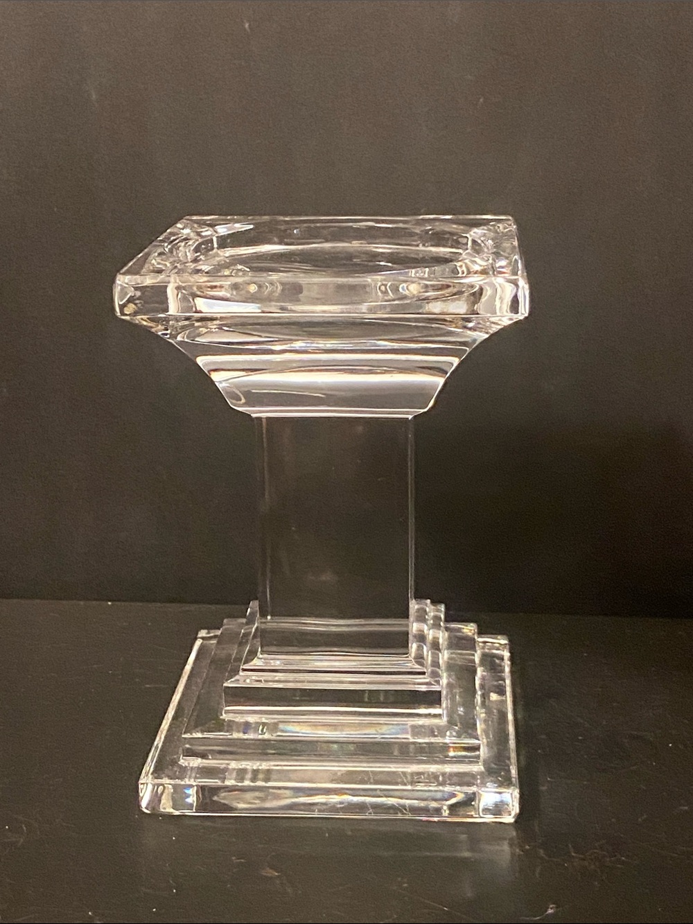 Waterford Crystal Metropolitan Pillar Candle Holder 5 1/4"